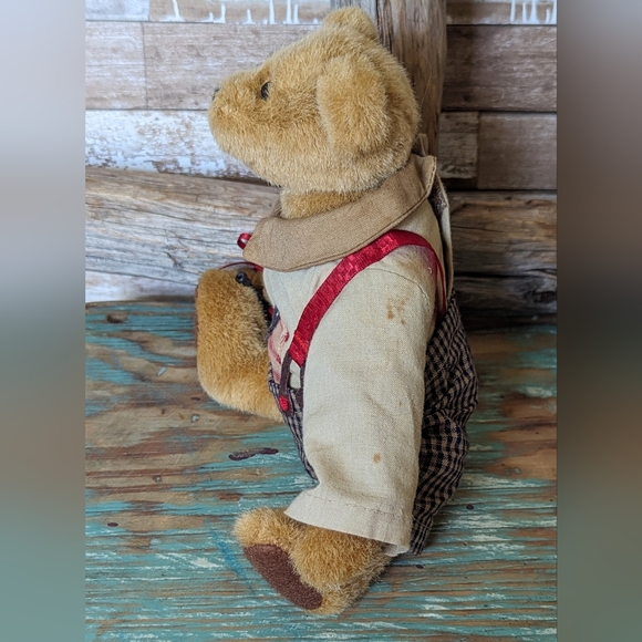 Boyds Bears Ross G Jodibear 92000-08 Patriotic Plush Teddy With Bugle - Picture 2 of 10